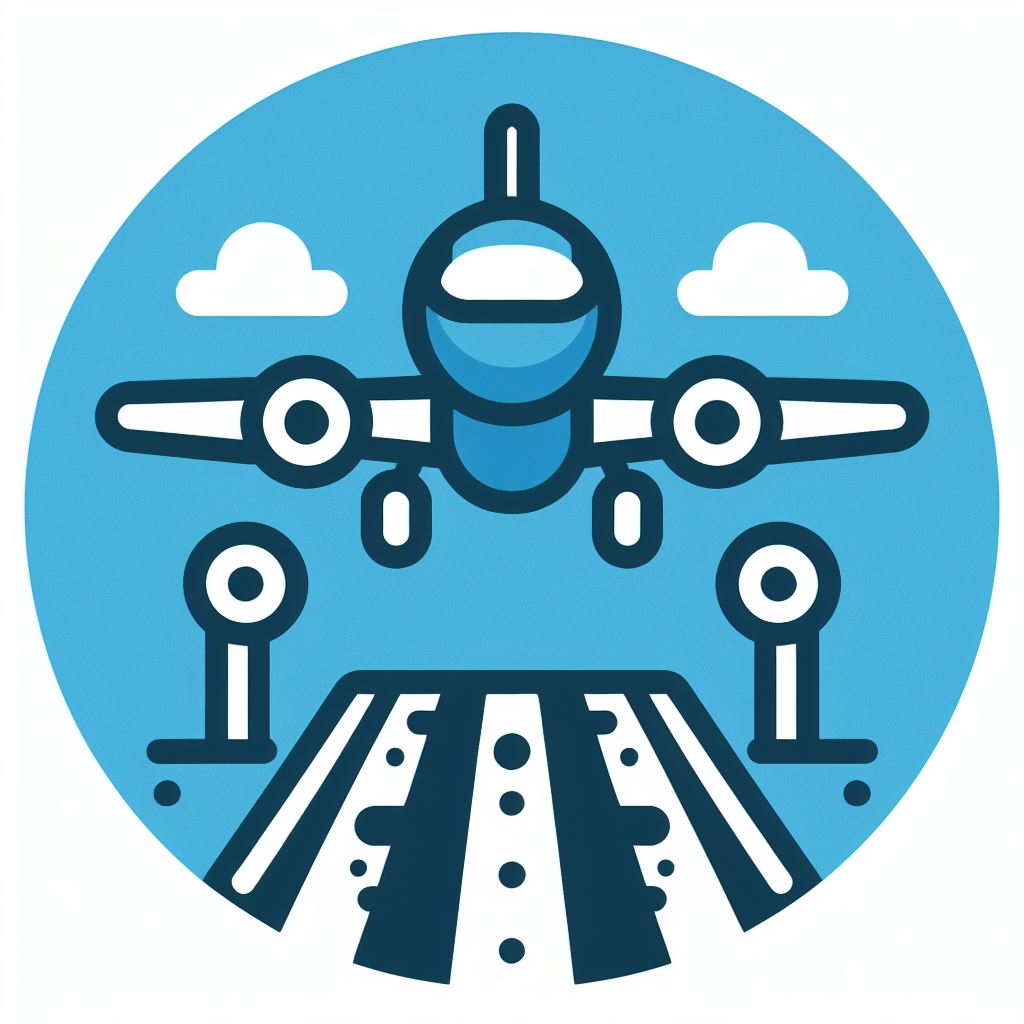 icon of plane landing